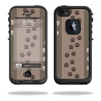 MightySkins Skin Compatible with Lifeproof iPhone 5s case - Paw Prints | Protective, Durable, and Unique Vinyl Decal wrap Cover | Easy to Apply, Remove, and Change Styles | Made in The USA