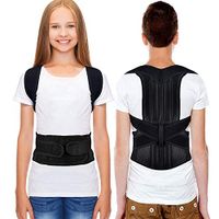 HailiCare Posture Corrector for Men and Women, Upper Back Brace for Clavicle Support, Adjustable Back Straightener Correction for Spinal, Neck, Shoulder & Full Back Pain Relief - S (Waist 24"-31")