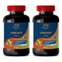 Stamina Pills for Men Sex - LONGJACK - UP Your Size - Male Enhancement - All Natural Formula - L-arginine Testosterone - 2 Bottles 120 Capsules
