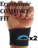 2X Adjustable Neoprene Wrist Support Wristbands Size Men Women Youth Kid 360° Comfort FIT