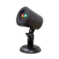 BlissLights Motion Red/Green Firefly Laser Projector - Indoor/Outdoor Decorative Lighting for Holidays, Parties, Events (Red & Green)