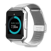 MyTECH Z60 Smart Watch Bluetooth Steel Strap Touchscreen with Camera, Watch Phone Sim Card Slot,Smart Wrist Watch,Smartwatch Phone Compatible Android Samsung iOS Phone XS Men Women Kids (Silver)