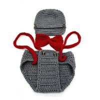 BOKOLI Newborn Costume Crochet Outfits Baby Girls Boys Cute Photograph Props