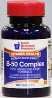 GNP B-50 Complex Prolonged Release Formula (100 Tablets)