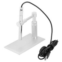 CLAUKING Digital Microscope USB, Multi-Function Soldering Magnifier Camera with 8Pcs LEDs and Metal Stand for Antique Identification, Insect Observation,Circuit Board Maintenance