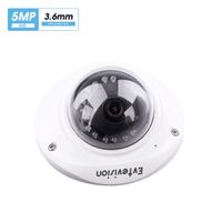 Evtevision POE IP Camera Dome HD 5MP H.265 3.6MM Lens Onvif Security Camera with 33ft IR Night Vision, Remote Viewing,Built-in Microphone Audio,Motion Detection Alert