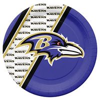 NFL Baltimore Ravens Disposable Paper Plates, Pack of 20