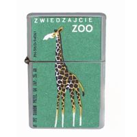 Retro Giraffe European Zoo Wind Proof Dual Torch Refillable Lighter D-158