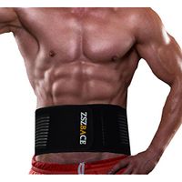 ZSZBACE Waist Support Recovery Back Brace- Lower Back Lumbar Support Belt/Wrap for Men& Women- Works Great for Sitting, Walking, Sports (L)