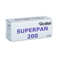 Rollei Superpan 200 ISO Black & White Negative Film, 120 Size
