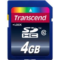 SECURE DIGITAL, 4GB, SDHC CLASS 10