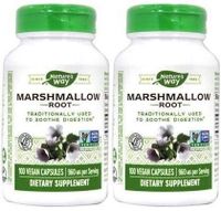 Nature's Way Marshmallow Root 960 Mg (Pack of 2) Helps to Support Respiratory Health, 100 Count Each