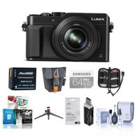 Panasonic Lumix DMC-LX100 Digital Camera Bundle, Black. Value Kit with Acc