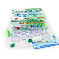 GEHII Vacuum Cupping Therapy Set,Negative Pressure Suction Type Magnetic Acupressure Cupping Massager,Chinese Family Medical Health Care,Massage Muscle Joint Soreness Relief (12Pcs)