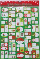 Christmas Self Adhesive Gift Tags - 128 Pieces