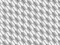 Lumos80 Pack of 144 Kinetic Arrow White Print Tissue Paper Sheets 20" x 30"