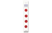 "Slimline Buttons Series 1-Red 2-Hole 5/8"" 4/Card"