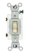 Leviton 12021-2I 3-Amp, 24 Volt AC/DC, Toggle Single-Pole, Industrial Grade, Self-Grounding, Ivory
