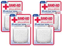 Band-Aid Brand of First Aid Products Secure-Flex Wrap - Large (3 inches by 2.5 Yards) (Pack of 4)