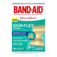 BAND-AID Skin Flex Finger Bandage, 10 Count per Pack - 24 per case.