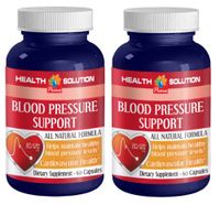 Blood Pressure Monitor - Blood Pressure Support 690MG - All Natural Formula - Garlic Tablets - 2 Bottles (120 Capsules)