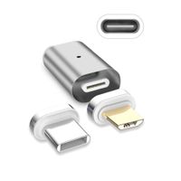 RingBuu Magnetic Type C Female to Micro USB + Type C Male Data Fast Charging Converter Adapter, for Samsung Huawei Xiaomi HTC Android Mobile Phone Tablet