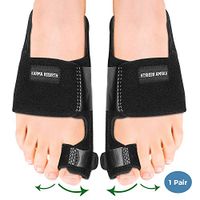 Bunion Corrector KarmaRebirth Bunion Splint Adjustable Bunion Relief Brace,Big Toe Straightener Brace Corrector Hammer Toes Splints for Hallux Valgus Toe Joint Pain Relief for Men and Women (Black)