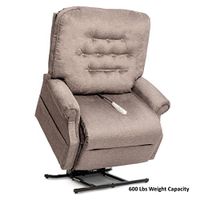Pride LC-358XXL (600 Lbs. Weight Capacity) Heritage 2-Position Lift Chair with Inside Delivery and Setup Option (Cloud 9 Stone, Inside Delivery and Setup)