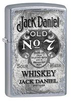 Zippo Lighter: Jack Daniels Vintage Label - Street Chrome 80322