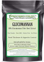 Glucomannan - Non-GMO Soluble Konjac Root Fiber Powder - 80% Glucomannan (Amorphophallus konjac), 12 oz (340 g)