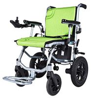 Lightweight Folding Electric Wheelchair,360 ° Joystick Double Motor Power Transport Wheelchair Chair, Electric Wheelchairs for Adults Elderly, Rollator Walker with Seat