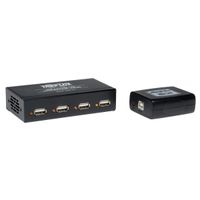 Tripp Lite 4-Port USB 2.0 over Cat5 / Cat6 Extender Hub, Transmitter and Receiver Hub Hi-Speed USB up to 330-ft. (100M)(B203-104)