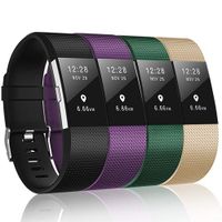 ZEROFIRE Compatible for Fitbit Charge 2 Bands, Adjustable Sport Wrist Bands Strap for Fitbit Charge 2, Women, Men, Pack of 4