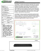 SafePath Products RAEZ1150 EZEdge 1" Thick x 42" Wide x 8.87" Transition/Threshold Ramp