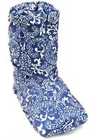 My Recovers Walking Boot Cover for Fracture Boot, Fashion Cover in Navy Blue Paisley, Short Boot, Made in USA, Orthopedic Products Accessories