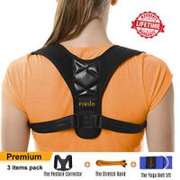 Body Wellness Posture Corrector for Women - Back Straightener for Men - Shoulder Brace and Neck Hump Corrector - Neck Pain Relief