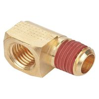 Parker VS2202P-4-4 Extruded Street Elbow, 90 D, 1/4"L, 29/32"L