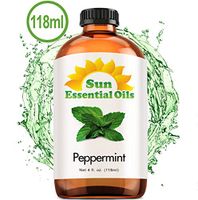 Best Peppermint Oil (Large 4 Oz) Aromatherapy Essential Oil for Diffuser, Burner, Topical, Useful for Hair Growth, Headaches, Skin, Home Office, Indoor, Mentha Piperita, Mint Scent