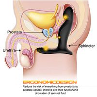 Personal Portable Electric Massager,Prostata Prostrate Massager with 10 Vibration Modes for Man Body Relaxation,Waterproof,Rechargeable and Remote Control