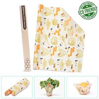 SXUUXB Beeswax Wrap Roll 13x39 Inch Reusable Beeswax Food wraps Organic Green Natural Beeswax Wrap Storage Sandwiches Snacks Fruits Econic Wraps for Kids Home Outdoor Travel Wax Paper Wrap