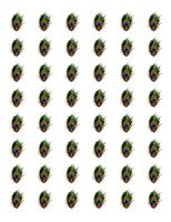 tkcutecandies123 48 Peacock Feather Envelope Seals Labels Stickers 1.2" Round