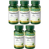 Nature's Bounty Cranberry Fruit 4200 mg, Plus Vitamin C Softgels, 120 ea (Pack of 5)