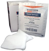 McKesson 16-4248 Gauze Sponge Medi-Pak Performance Cotton Gauze 8-Ply 4 x 4" Square Sterile (Pack of 100)
