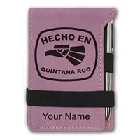 Mini Notepad, Hecho en Quintana Roo, Personalized Engraving Included (Pink)