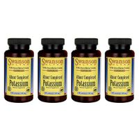 Swanson Albion Complexed Potassium 99 Milligrams 180 Capsules 2 Bottles (4 Pack)