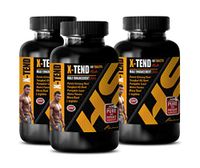 Man Enhancement Pills for Sex - X-TEND - Male Enhancement Pills - l-arginine Nitric Oxide Booster - 3 Bottles 180 Tablets