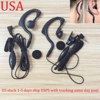 FYL 2X G-SHAPE CLIP HEADSET EARPIECE MIC FOR MOTOROLA T5710, T5720, T5725
