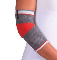ORTONYX Tennis Elbow Support Brace Compression Sleeve - L Gray/Red