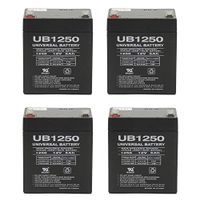 Universal Power Group 12V 5Ah iZip i-130 Scooter Battery - 4 Pack