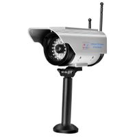 Fake Camera, Solar Power LED Dummy Camera Outdoor Security Surveillance Camera, Simulated Video Camera Indoor Outdoor Surveillance Camera